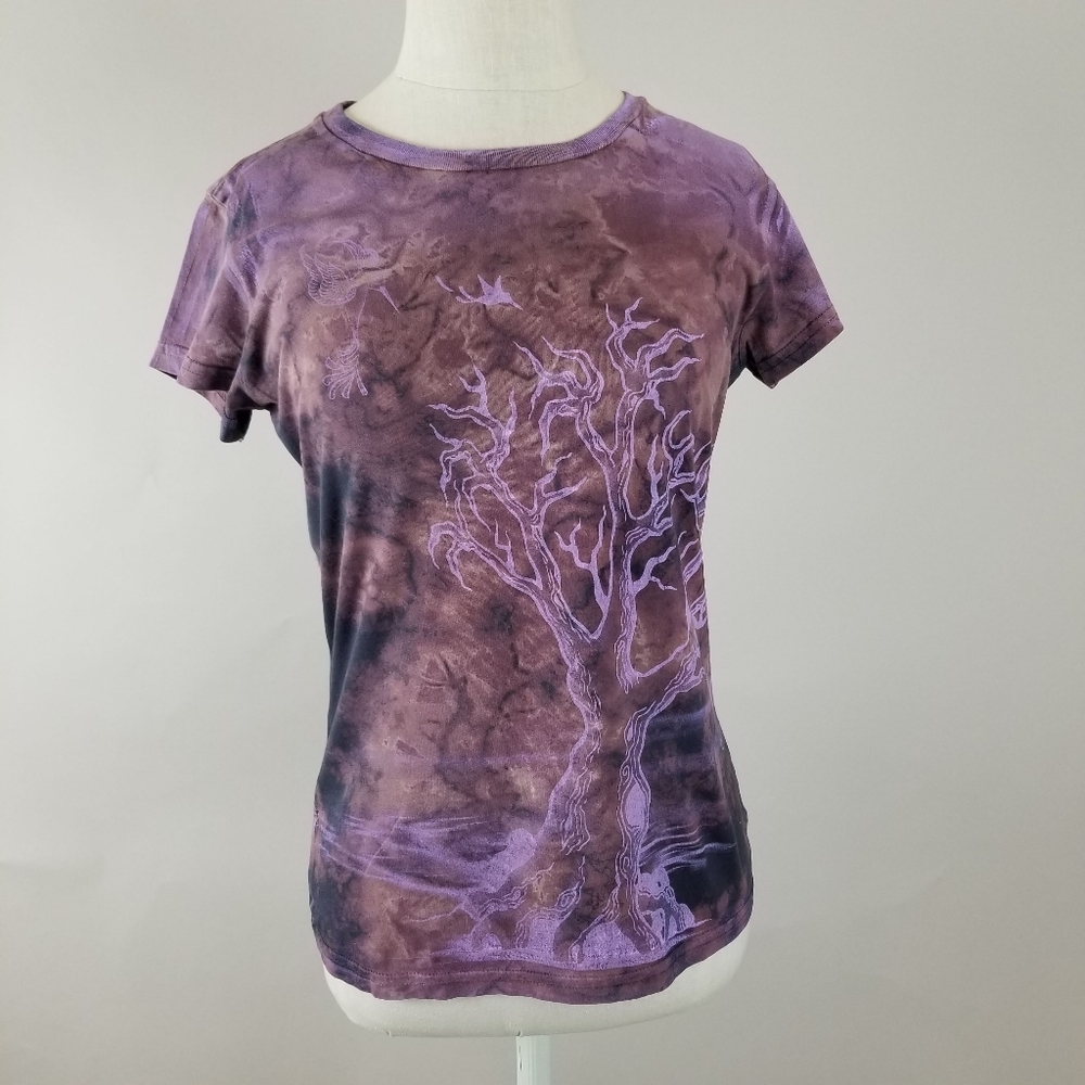 Purple Acid Wash Grail T Shirt